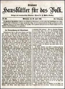 Breslauer Hausblätter für das Volk. Jg. 3, Nr. 59 (1865)
