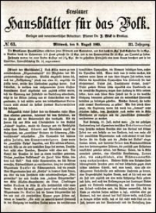 Breslauer Hausblätter für das Volk. Jg. 3, Nr. 63 (1865)