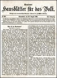 Breslauer Hausblätter für das Volk. Jg. 3, Nr. 68 (1865)