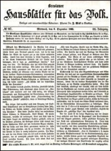 Breslauer Hausblätter für das Volk. Jg. 3, Nr. 97 (1865)