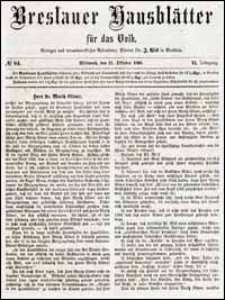 Breslauer Hausblätter für das Volk. Jg. 6, Nr. 84 (1868)