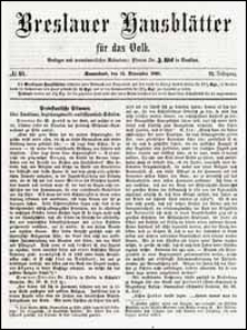 Breslauer Hausblätter für das Volk. Jg. 6, Nr. 91 (1868) + Beilage