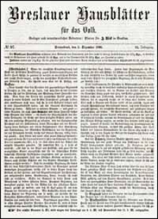 Breslauer Hausblätter für das Volk. Jg. 6, Nr. 97 (1868) + Beilage