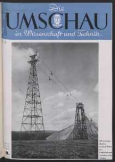 Die Umschau : Wochenschschrift über die Fortschritte in Wissenschaft und Technik. 45. Jahrgang, 1941, Heft 40