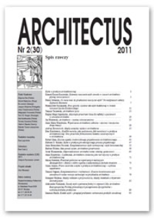 Architectus : Pismo Wydziału Architektury Politechniki Wrocławskiej, 2011, nr 2 (30)