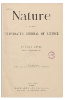 Nature : a Weekly Illustrated Journal of Science. Volume 68, 1903 June 25, [No. 1756]