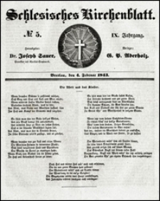 Schlesisches Kirchenblatt. Jg. 9, Nr. 5 (1843)