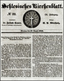 Schlesisches Kirchenblatt. Jg. 9, Nr. 32 (1843)