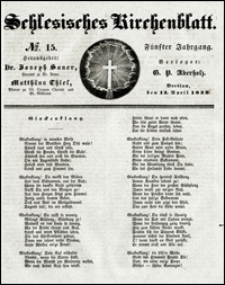 Schlesisches Kirchenblatt. Jg. 5, Nr. 15 (1839)