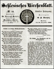 Schlesisches Kirchenblatt. Jg. 5, Nr. 51 (1839)