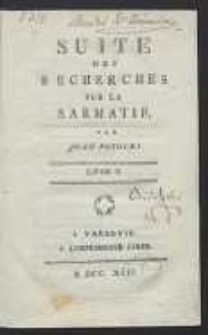 Suite Des Recherches Sur La Sarmatie […]. [T. 4], ks. V-[VI]