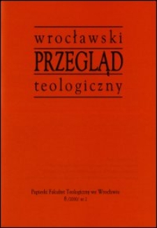 Wrocławski Przegląd Teologiczny, R.8 (2000), nr 2