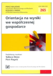 Doskonalenie procesu zarządzania strategicznego zorientowanego na wyniki na przykładzie Wydziału Towaroznawstwa Uniwersytetu Ekonomicznego we Wrocławiu