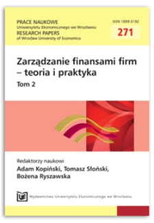 Źródła finansowania wybranych przedsięwzięć w zakresie produkcji energii z zasobów odnawialnych w Polsce