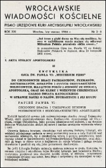 Wrocławskie Wiadomości Kościelne. R. 21, 1966, nr 2-3