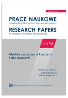 Sprawozdanie finansowe a pomiar efektów działalności przedsiębiorstwa w zagrożeniu kontynuacji działania.