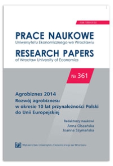 Wsparcie rolnictwa ekologicznego w Polsce w latach 2004-2013 i w perspektywie 2014-2020.
