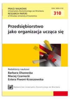 Zaufanie jako determinanta organizacyjnego uczenia się przedsiębiorstw