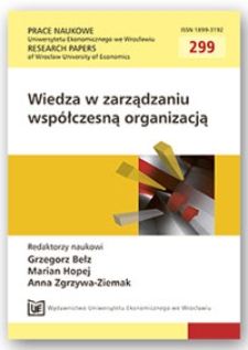 Rola badań marketingowych w klastrze w kontekście koncepcji zarządzania wiedzą