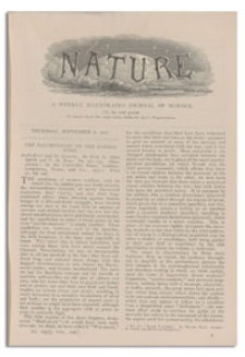 Nature : a Weekly Illustrated Journal of Science. Volume 100, 1917 September 6, [No. 2497]