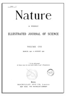 Nature : a Weekly Illustrated Journal of Science. Volume 107, 1921 August 11, [No. 2702]