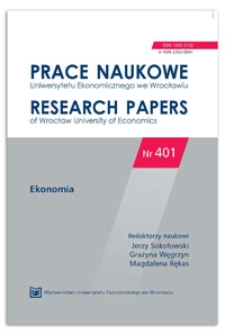 Regionalne zróżnicowanie sektora MŚP. Prace Naukowe Uniwersytetu Ekonomicznego we Wrocławiu = Research Papers of Wrocław University of Economics, 2015, Nr 401, s. 431-439