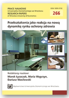 Finansowe i organizacyjne skutki kształtowania wybranych kategorii finansowych samorządowego SP ZOZ w świetle zmian wprowadzonych ustawą o działalności leczniczej