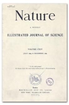 Nature : a Weekly Illustrated Journal of Science. Volume 114, 1924 July 19, [No. 2855]