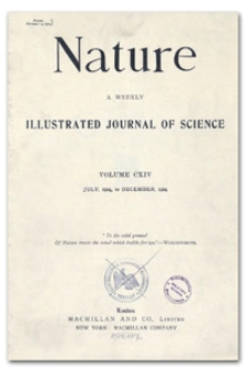 Nature : a Weekly Illustrated Journal of Science. Volume 114, 1924 August 23, [No. 2860]