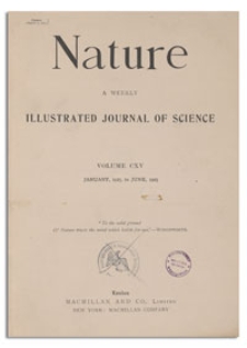 Nature : a Weekly Illustrated Journal of Science. Volume 116, 1925 July 4, [No. 2905]