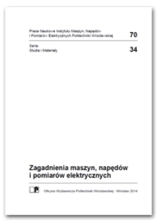 Zagadnienia maszyn, napędów i pomiarów elektrycznych