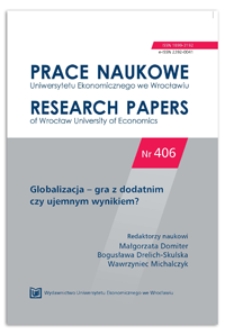 Transatlantyckie Partnerstwo Handlowo-Inwestycyjne jako szansa rozwoju eksportu polskich towarów. Prace Naukowe Uniwersytetu Ekonomicznego we Wrocławiu = Research Papers of Wrocław University of Economics, 2015, Nr 406, s. 28-42