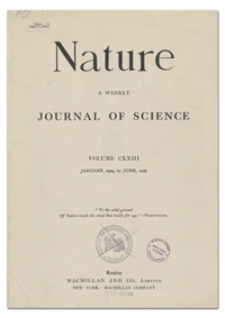 Nature : a Weekly Illustrated Journal of Science. Volume 123, 1929 June 15, [No. 3111]