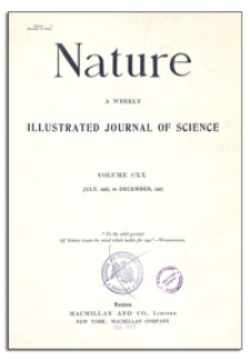 Nature : a Weekly Illustrated Journal of Science. Volume 120, 1927 September 24, [No. 3021]