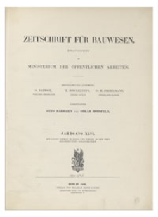 Zeitschrift für Bauwesen, Jr. XLVI, 1896, H. 4-6