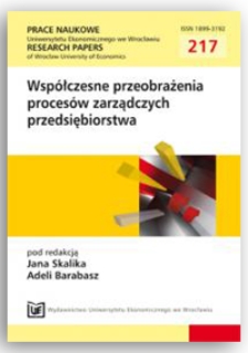 Teoria sieci i teoria rozwoju w zarządzaniu organizacjami świadczącymi usługi publiczne. Prace Naukowe Uniwersytetu Ekonomicznego we Wrocławiu = Research Papers of Wrocław University of Economics, 2011, Nr 217, s. 29-37