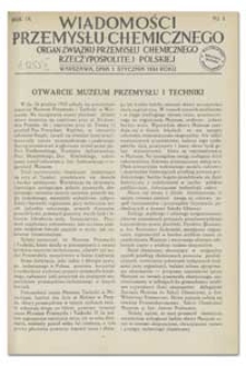 Wiadomości Przemysłu Chemicznego : Organ Związku Przemysłu Chemicznego Rzeczypospolitej Polskiej. R. IX, 15 czerwca 1934, nr 12