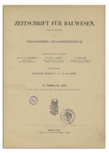 Zeitschrift für Bauwesen, Jr. 72, 1922, H. 7-9