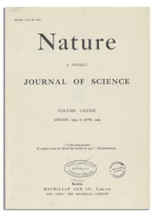 Nature : a Weekly Journal of Science. Volume 133, 1934 April 7, No. 3362