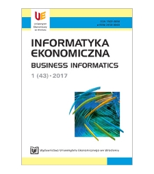 Spis treści [Informatyka Ekonomiczna = Business Informatics, 2017, Nr 1 (43)]