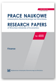 Spis treści [Prace Naukowe Uniwersytetu Ekonomicznego we Wrocławiu = Research Papers of Wrocław University of Economics; 2017; Nr 488]