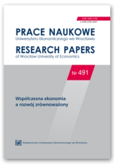 Spis treści [Prace Naukowe Uniwersytetu Ekonomicznego we Wrocławiu = Research Papers of Wrocław University of Economics; 2017; Nr 491]