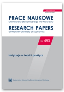 Spis treści [Prace Naukowe Uniwersytetu Ekonomicznego we Wrocławiu = Research Papers of Wrocław University of Economics; 2017; Nr 493]