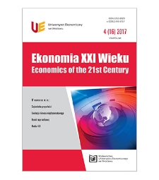 Spis treści [Ekonomia XXI Wieku = Economics of the 21st Century, 2017, Nr 4 (16)]