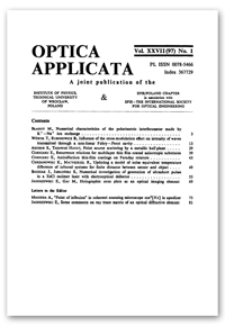 Numerical characteristics of the polarimetric interferometer made by K+-Na+ ion exchange