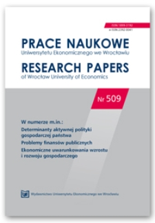 Spis treści [Prace Naukowe Uniwersytetu Ekonomicznego we Wrocławiu = Research Papers of Wrocław University of Economics; 2018; Nr 509]