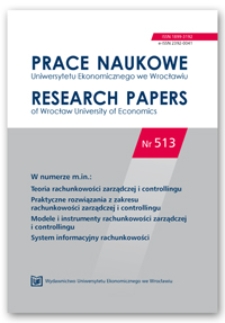 Spis treści [Prace Naukowe Uniwersytetu Ekonomicznego we Wrocławiu = Research Papers of Wrocław University of Economics; 2018; Nr 513]