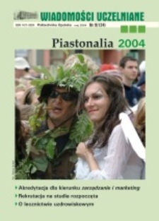 Wiadomości Uczelniane : pismo informacyjne Politechniki Opolskiej, nr 9 (124), maj 2004