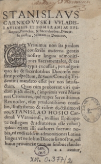 Admonitiones Quinque Circa Sacramentorum Administrationem Faciendae [...]