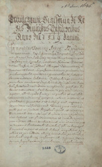 [Prawa i dekrety dotyczące kramarzy lwowskich 1519-1638]